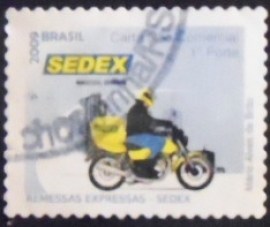 Selo postal Regular emitido no Brasil em 2009 - 848 U