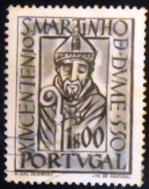 Selo postal de Portugal de 1953 St. Martin of Braga