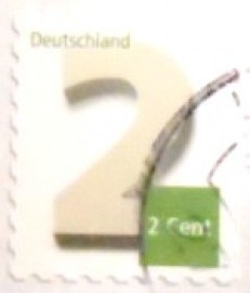 Selo postal da Alemanha de 2013 Numeral 2