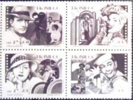 Série de selos postais do Brasil de 1990 Cinema Brasileiro