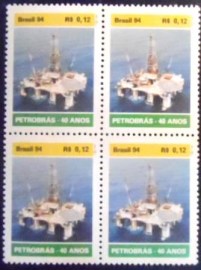 Quadra de selos postais do Brasil de 1994 PETROBRÁS
