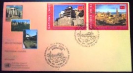FDC da ONU Genebra de 2000 Historic Walled Town of Cuenca