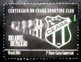 Selo postal do Brasil de 2014 Ceará Sporting Club