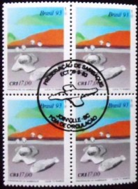 Quadra de selos postais de 1983 Preservação dos Sambaquis
