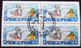 Quadra  de selos postais do Brasil de 1994 Mãe Menininha