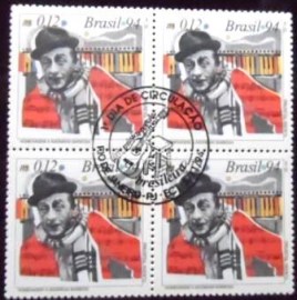Quadra de selos postais do Brasil de 1994 Adoniran Barbosa