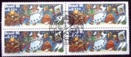 Quadra de selos postais do Brasil de 1995 Caruaru