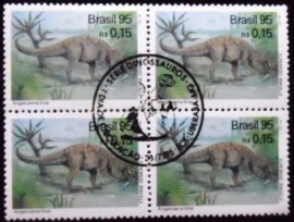 Quadra de selos postais do Brasil de 1995 Angaturama Limai