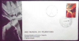 FDC Oficial do Brasil de 1977 Reumatismo