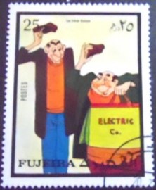 Selo postal de Fujeira de 1972 Jasper and Horace