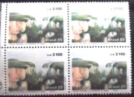 Quadra postal do Brasil de 1985 Aparados da Serra 3100