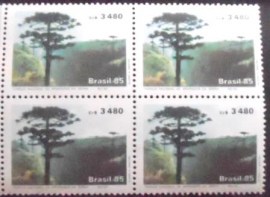Quadra postal do Brasil de 1985 Aparados da Serra 3480