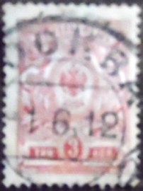 Selo postal da Rússia de 1909 Coat of Arms of the Post and Telegraph Department of Russia 3
