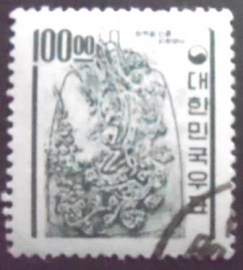 Selo postal da Coréia do Sul de 1964 King Songdok bell