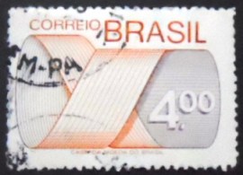 Selo postal Regular emitido no Brasil em 1975  554 U