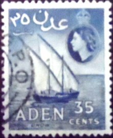 Selo postal do Aden de 1953 Dhow