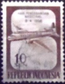 Selo postal da Indonésia de 1958 National Aviation Day 10