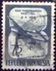 Selo postal da Indonésia de 1958 National Aviation Day 75