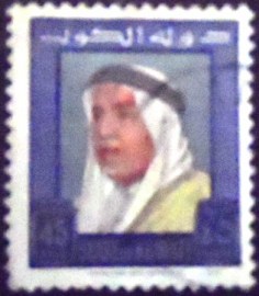 Selo postal do Kuwait de 1964 Shaikh Abdullah Salim