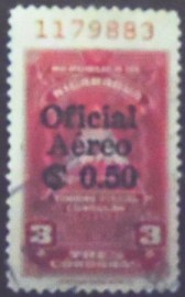 Selo postal da Nicarágua de 1961 Consular Revenues overprinted 50