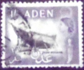 Selo postal do Aden de 1964 Dhow building