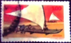 SSelo postal do Brasil de 1973 Jangada