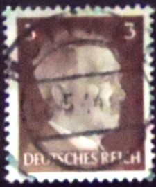 Selo postal da Alemanha Reich de 1941 Adolf Hitler 3