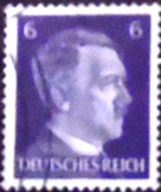 Selo postal da Alemanha Reich de 1941 Adolf Hitler 6