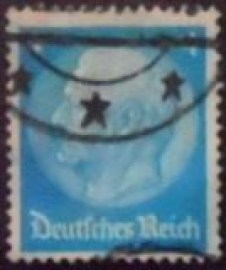 Selo postal da Alemanha Reich de 1932 Paul von Hindenburg 4