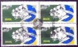 Quadra de selos postais do Brasil de 1972 Presidentes M