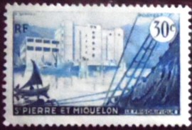 Selo postal de São Pedro e Miquelão de 1956 Cold storage 30