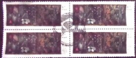 Quadra de selos postais do Brasil de 2019 Brasil-Finlândia