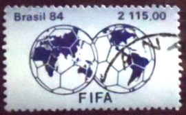 Selo postal do Brasil de 1984 FIFA