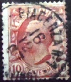 Selo postal da Itália de 1906 King Victor Emmanuel III 10