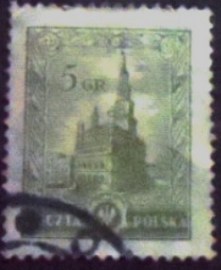 Selo postal da Polônia de 1924 Poznan Town Hall