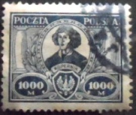 Selo postal da Polônia de 1923 Mikolaj Kopernik
