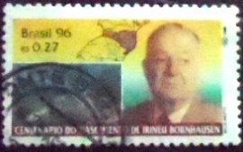 Selo postal Comemorativo do Brasil de 1996 - C 1987 U