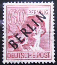 Selo da Alemanha de 1948 Worker 60