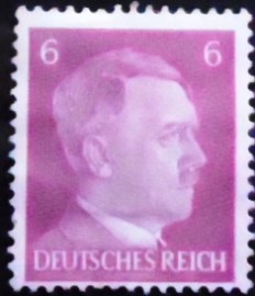 Selo postal da Alemanha Reich de 1941 Adolf Hitler 6