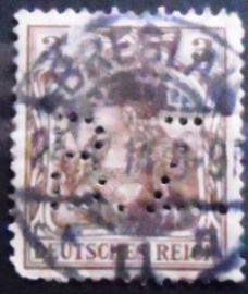 Selo postal da Alemanha Reich de 1905 Germania DEUTSCHES REICH  3
