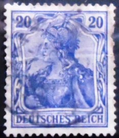 Selo postal da Alemanha Reich de 1920 Germania 30
