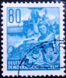 Selo postal da Alemanha de 1957 Combines