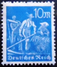 Selo postal da Alemanha Reich de 1922 Reaper 10