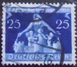 Selo postal da Alemanha de 1936 Government Congress.