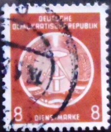 Selo da Alemanha Democrática de 1954 Official Stamps 8