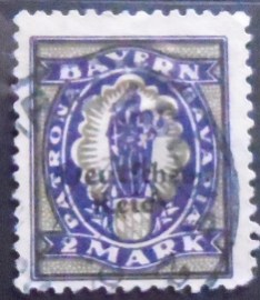 Selo postal da Alemanha Reich de 1920 Stamps of Bavaria optd Deutsches Reich 2