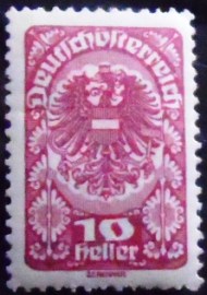 Selo postal da Áustria de 1919 Coat of arms 10