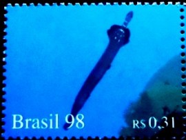 Selo postal do Brasil de 1998 Coral