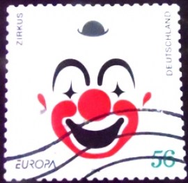 Selo postal da Alemanha de 2002 C.E.P.T Circus