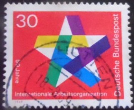 Selo postal da Alemanha de 1969 International Labour Organization